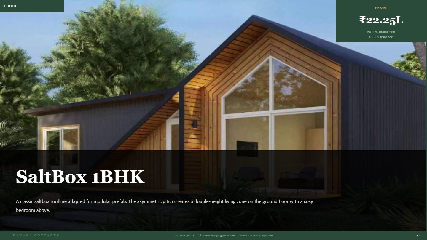 SaltBox 1BHK